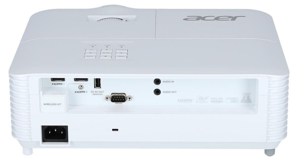 Acer Home X1528Ki, 5200 ANSI Lumen, DLP, 1080p (1920x1080), 10000:1, 16:9, 4:3