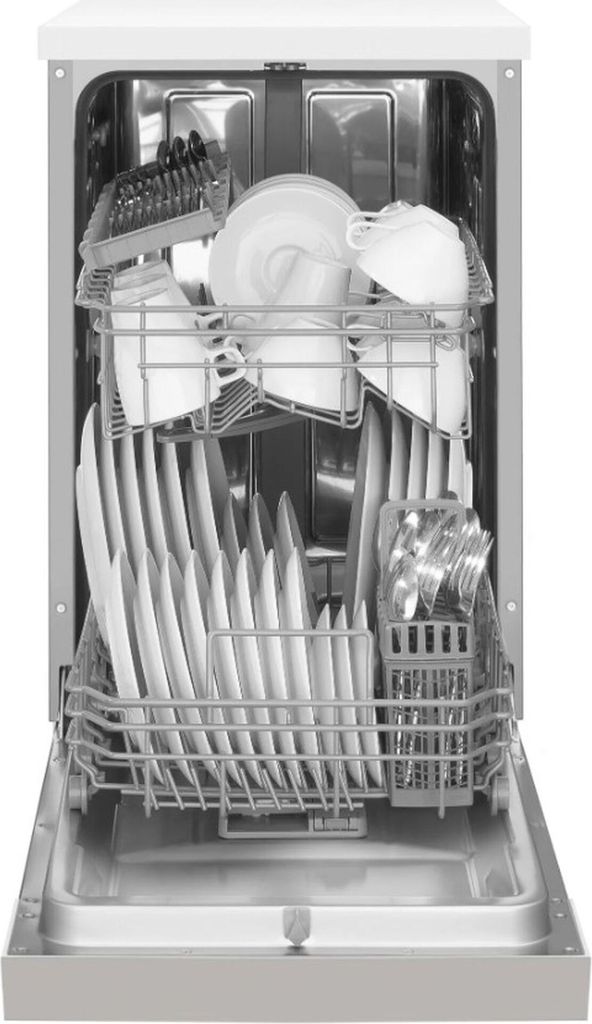 Amica EGSPU 500 911 E, Halb integriert, Single (45 cm breit), Edelstahl, Edelstahl, Tasten, LED