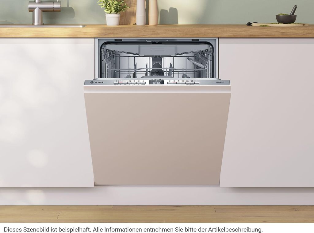 Bosch Serie 4 SMV4EVX08E, Voll integriert, Standardgröße (60 cm), Edelstahl, Tasten, 1,75 m, 1,65 m