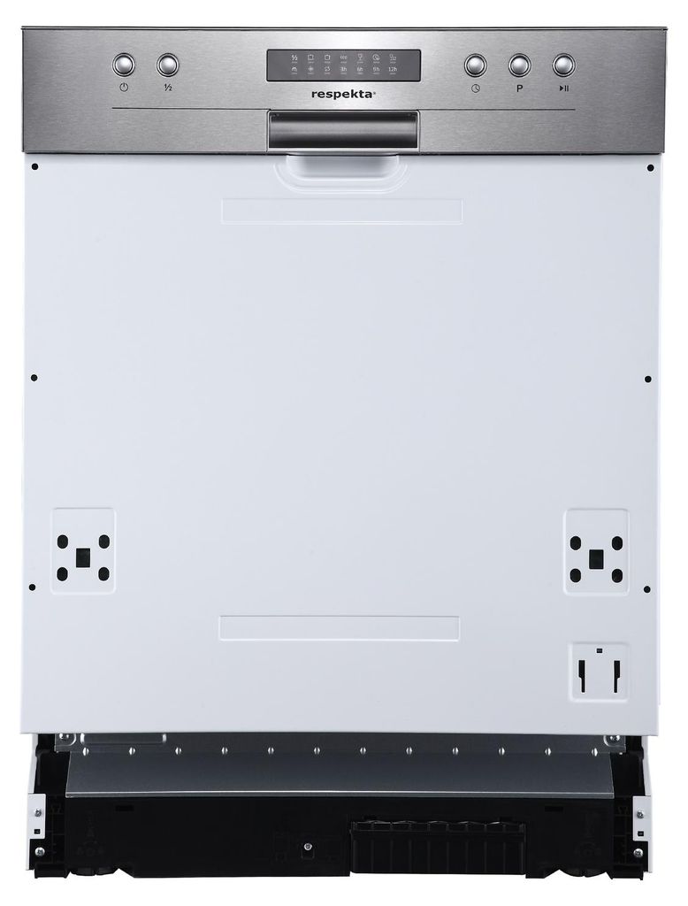 Respekta Einbaugeschirrspüler Kari, 60 cm, mit Display, teilintegriert, 12 Maßgedecke