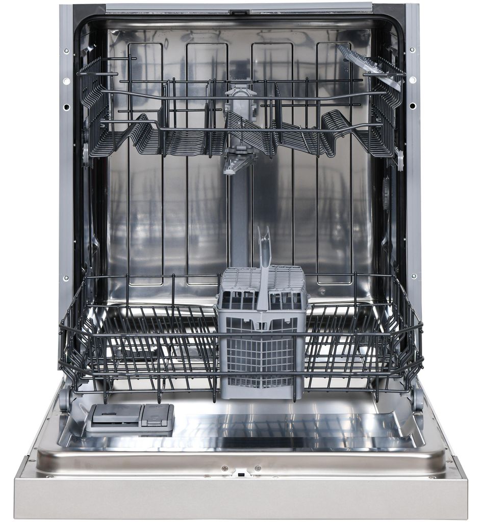 TELEFUNKEN Geschirrspüler 60 cm teilintegrierbar, Einbau Spülmaschine, 12 Maßgedecke, 6 Programme, AquaStop, GET6012DI