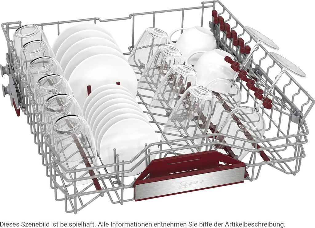Neff S245ECS15E, Halb integriert, Standardgröße (60 cm), Gebürsteter Stahl, Edelstahl, Tasten, 1,75 m