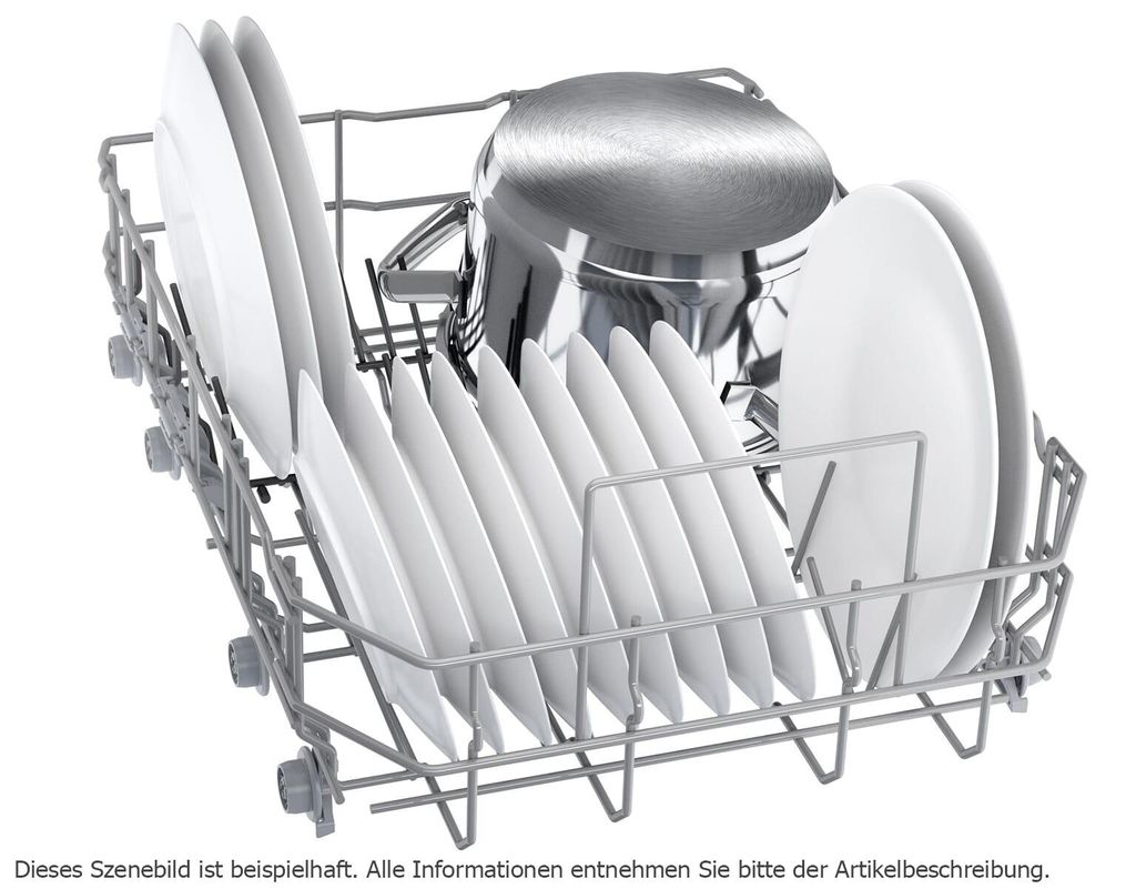 Bosch Serie 4 SPU4HMS10E, Unterbau, Single (45 cm breit), Edelstahl, Schwarz, Tasten, 1,75 m
