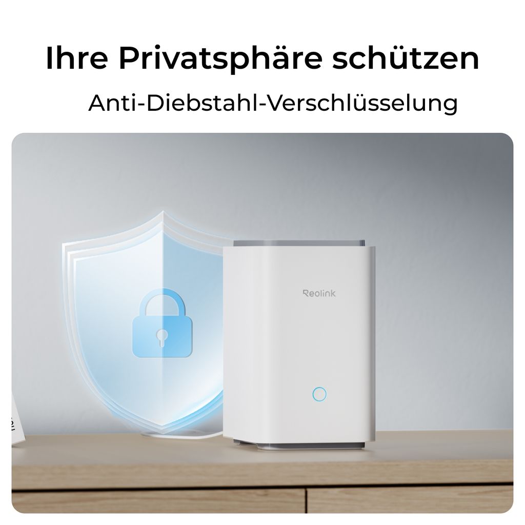 Reolink Home Hub Pro, Wi - Fi 6 kabelloses Sicherheitssystem, Zentralisierte Datenverwaltung, lokaler Speicher, 2TB HDD (bis zu 16TB), Max. 24 Kameras