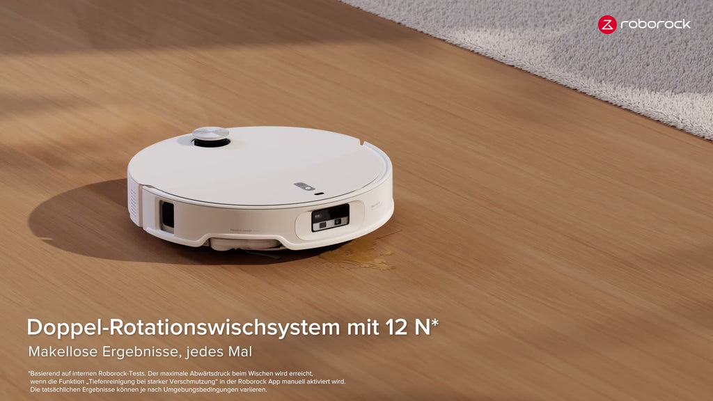 roborock Qrevo Curv 2 Pro Staubsauger Roboter, 25.000 Pa Saugroboter mit Wischfunktion und Wischmopp - Hebefunktion, 100 °C Moppwäsche mit heißem Wasser