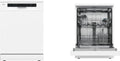 Amica GSP 543 912 W, Freistehend, Standardgröße (60 cm), Weiß, Schwarz, Tasten, LED