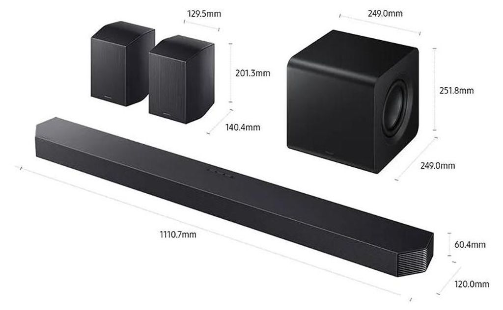 Samsung HW - Q930F/ZF, 9.1.4 Kanäle, 580 W, DTS 5.1, DTS Express, DTS - HD Master Audio, DTS:X, Dolby Atmos, Dolby Digital Plus, Dolby TrueHD, 140 W, Aktiver Subwoofer, Kabellos