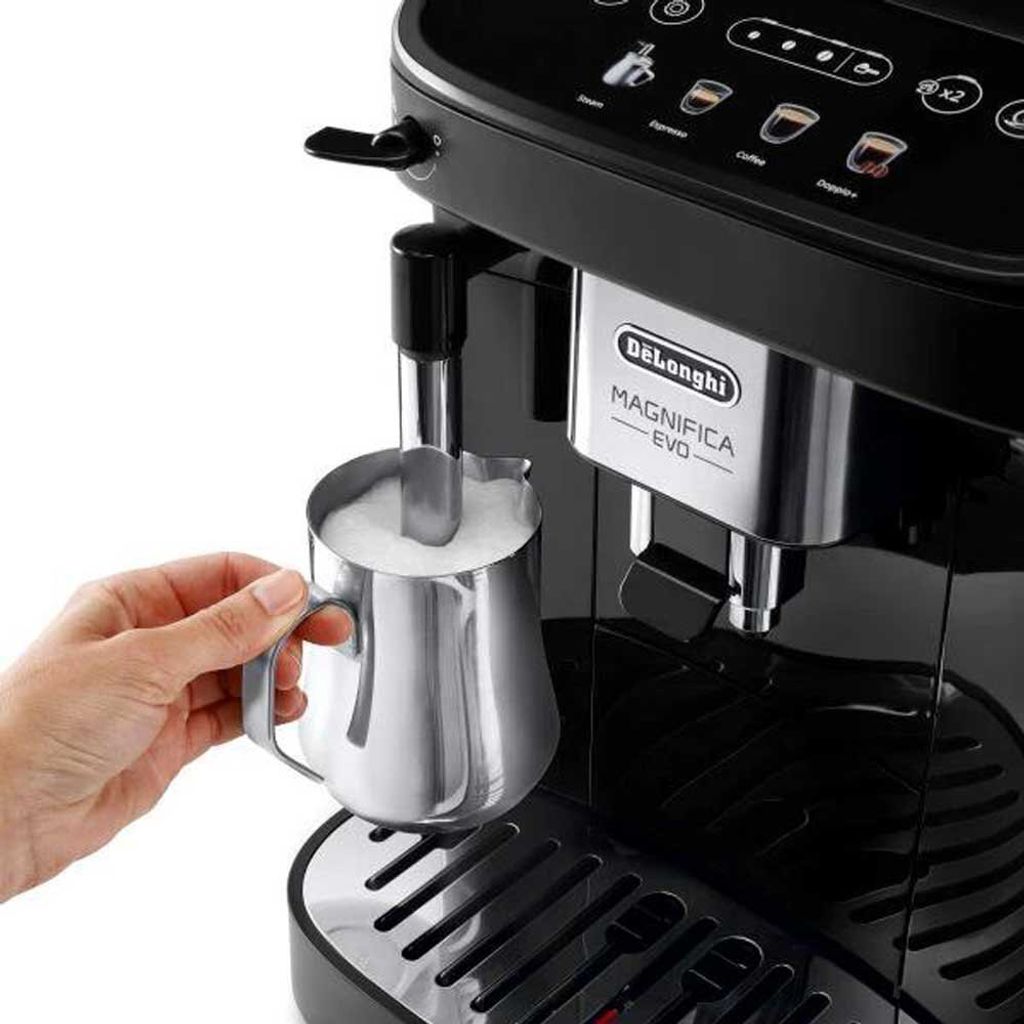 De'Longhi De’Longhi Magnifica Evo ECAM290.22.B, Espressomaschine, 1,8 l, Kaffeebohnen, Gemahlener Kaffee, Eingebautes Mahlwerk, 1450 W, Schwarz
