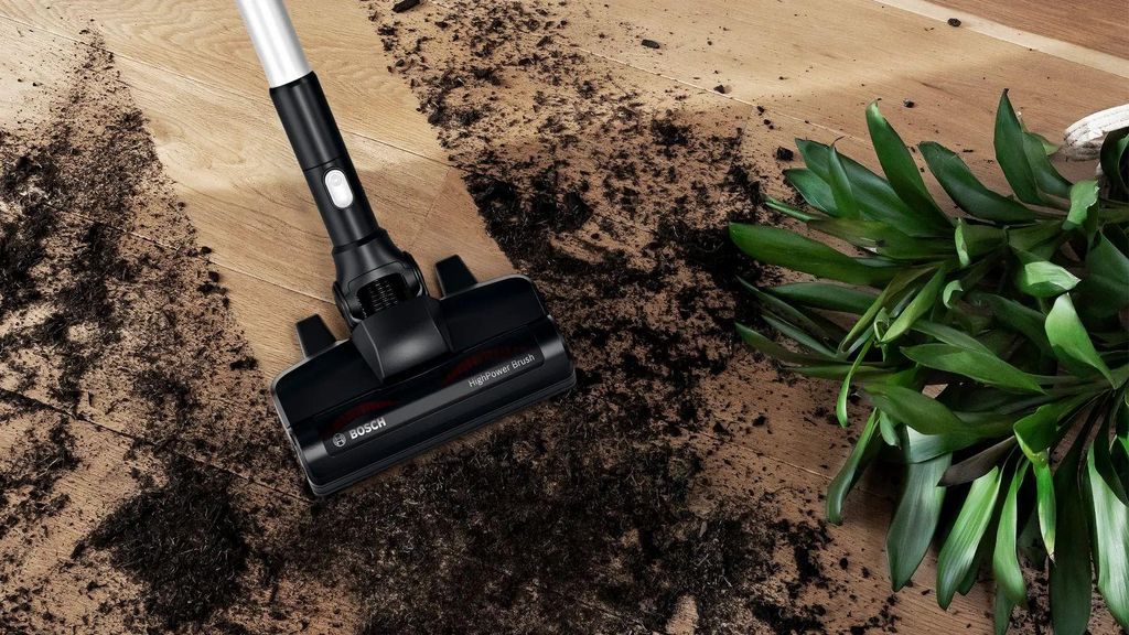 Bosch BSS715CARP, 2 - in - 1 - Stabstaubsauger, Beutellos, Schwarz, Silber, Weiß, 0,3 l, Trocken, Filterung