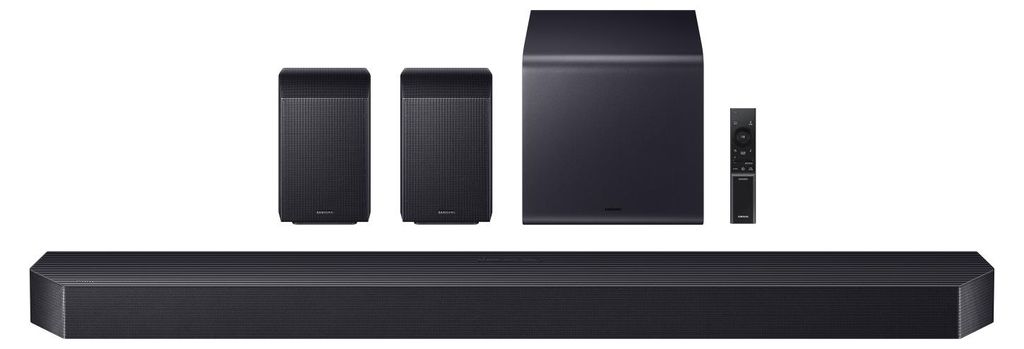 Samsung Q - series HW - Q990H, 11.1.4 Kanäle, Dolby Atmos, Dolby Digital Plus, Dolby TrueHD, Dolby Digital 5.1, Dolby Atmos Music, Kabellos, Schwarz, Titan Black, High Dynamic Range 10+ (HDR10 Plus)