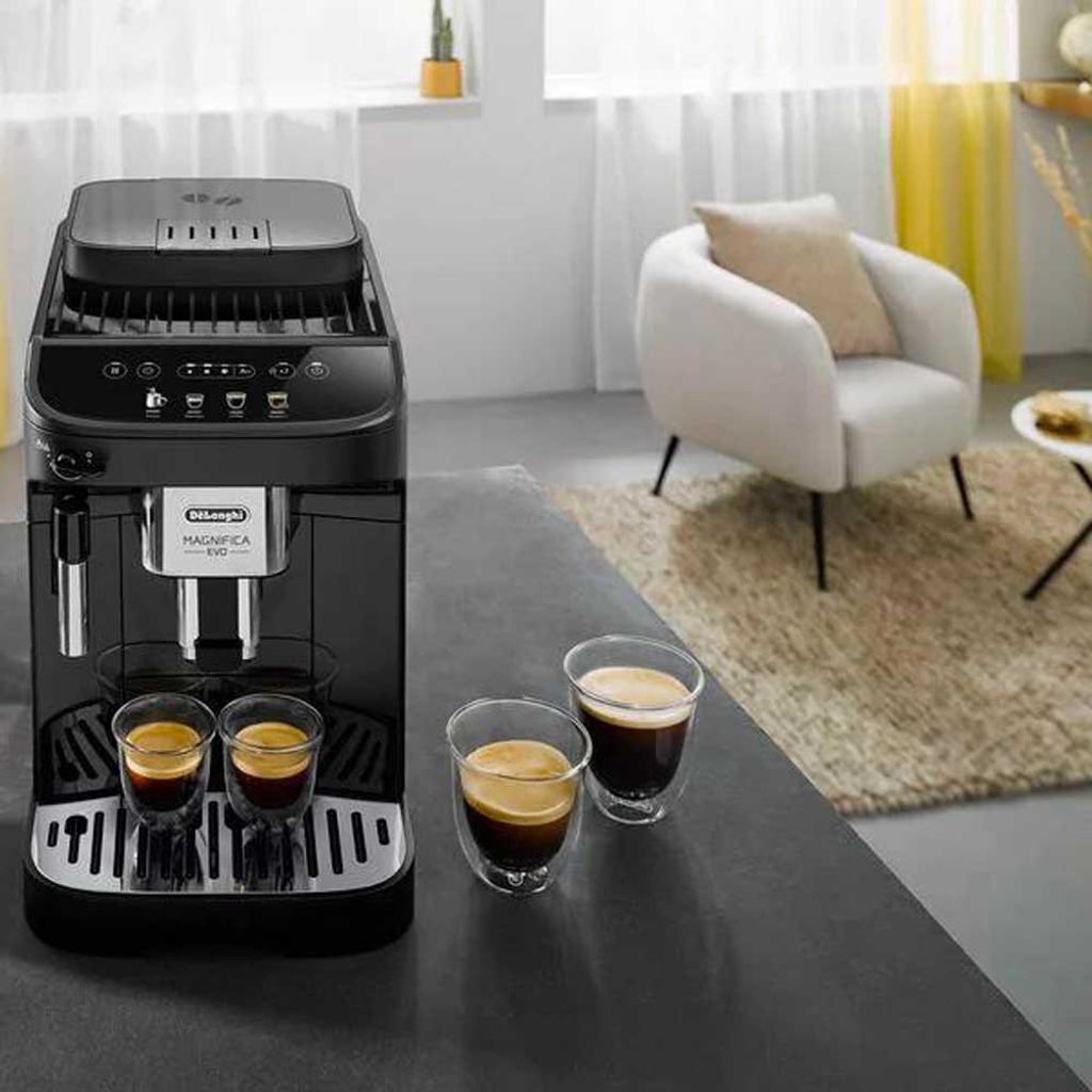 De'Longhi De’Longhi Magnifica Evo ECAM290.22.B, Espressomaschine, 1,8 l, Kaffeebohnen, Gemahlener Kaffee, Eingebautes Mahlwerk, 1450 W, Schwarz