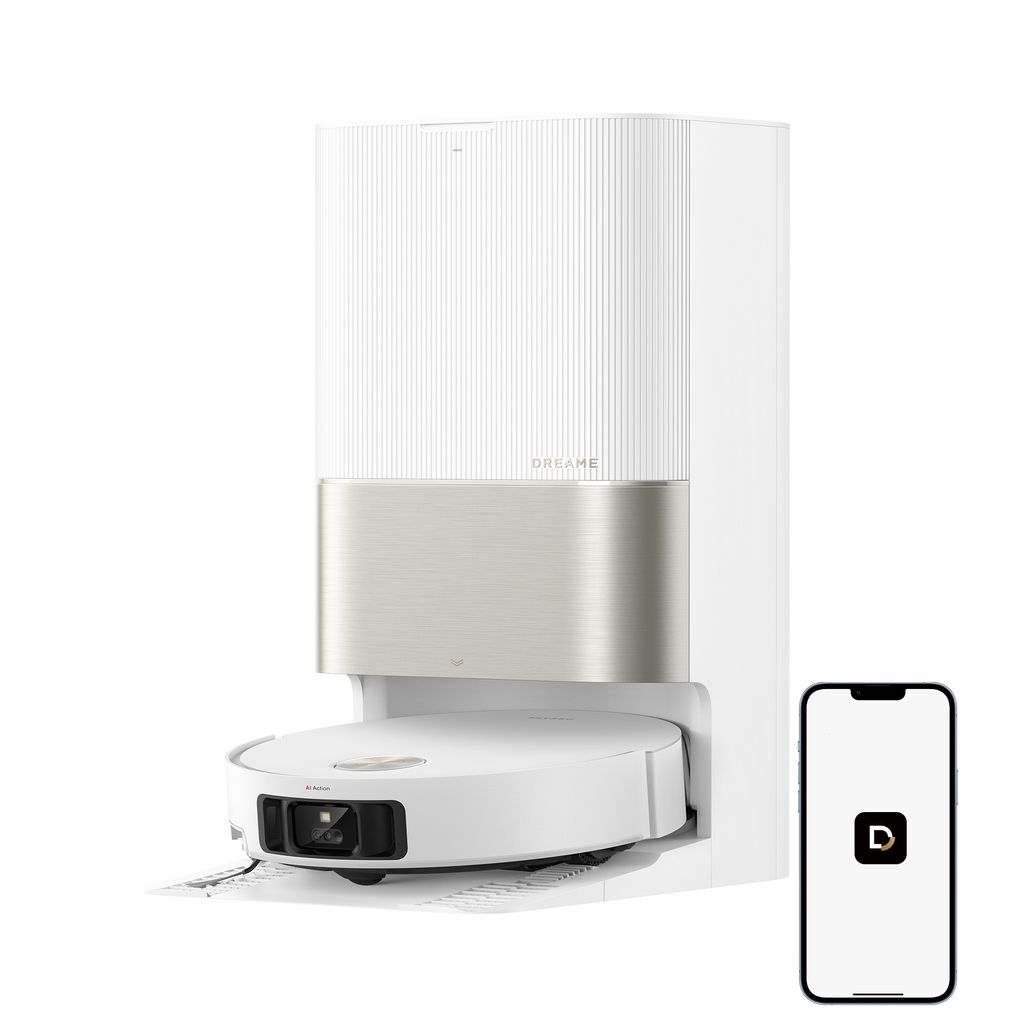 Dreame X50 Ultra Complete Staubsauger Roboter mit Wischfunktion,20KPa Saugkraft,6cm Hindernisfreiheit,Hebarem Wischmopp,360° - Navigation,KI - Vermeidung