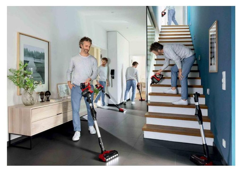Bosch BBS711ANM Stabstaubsauger/Elektrischer Besen Beutellos 0,3 l Schwarz Rot Edelstahl