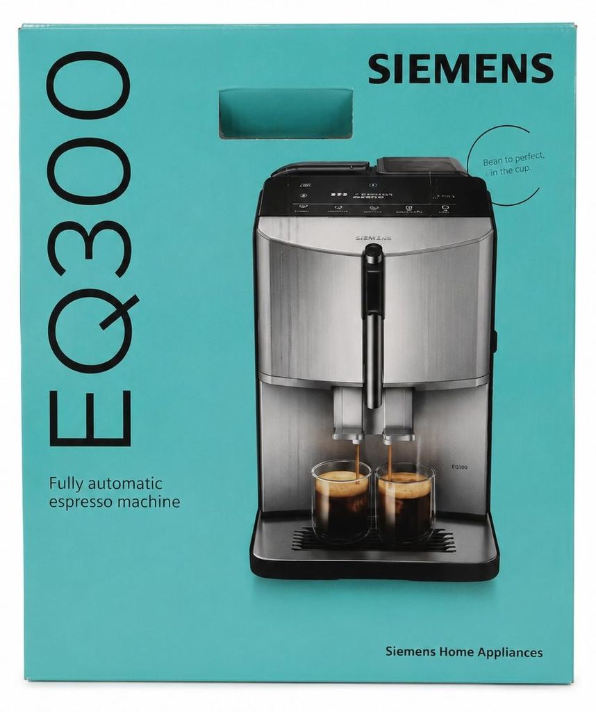 Siemens TF303E01 EQ300 Espressomaschine (silber; 1300W)