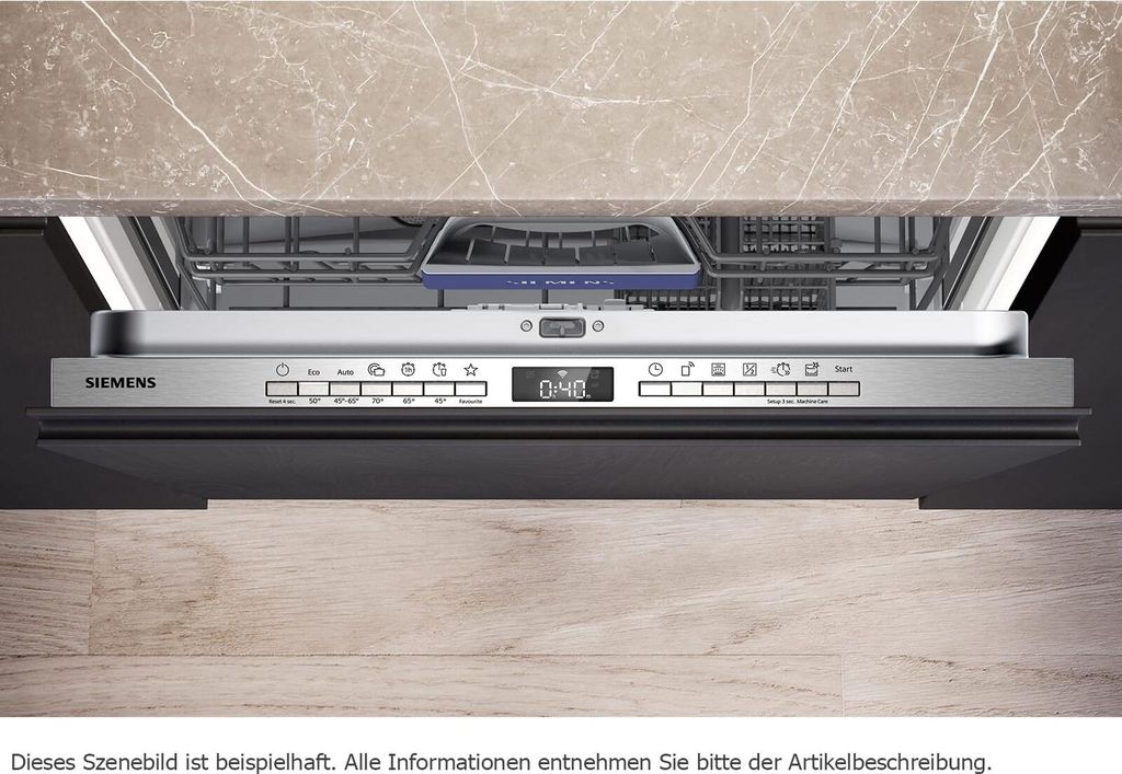 Siemens iQ300 SN63EX04TE, Voll integriert, Standardgröße (60 cm), Tasten, 1,75 m, 1,65 m, 1,9 m
