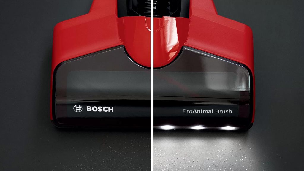 Bosch BBS711ANM Stabstaubsauger/Elektrischer Besen Beutellos 0,3 l Schwarz Rot Edelstahl