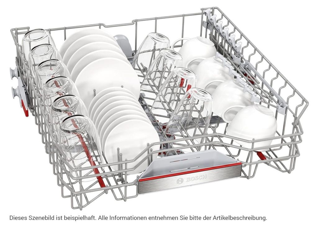 Bosch Serie 6 SMV6ZCX16E, Voll integriert, Standardgröße (60 cm), Edelstahl, 14 Maßgedecke, B, 40 dB