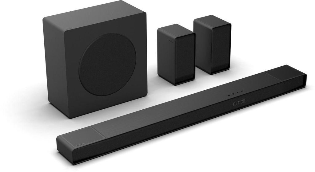 Hisense 5.1.4 CH Soundbar, 600 W, 5.1.4 Kanäle, 600 W, DTS:X, Dolby Atmos, 280 W, 20000 Hz, Kabellos