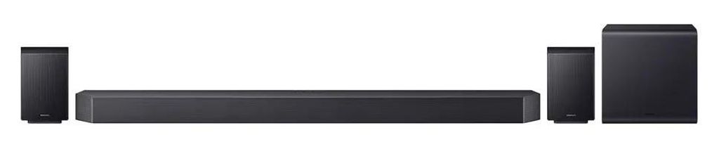 Samsung HW - Q990F/ZF, 11.1.4 Kanäle, 756 W, DTS 5.1, DTS Express, DTS - HD Master Audio, DTS:X, Dolby Atmos, Dolby Digital Plus, Dolby TrueHD, 210 W, Aktiver Subwoofer, Kabellos