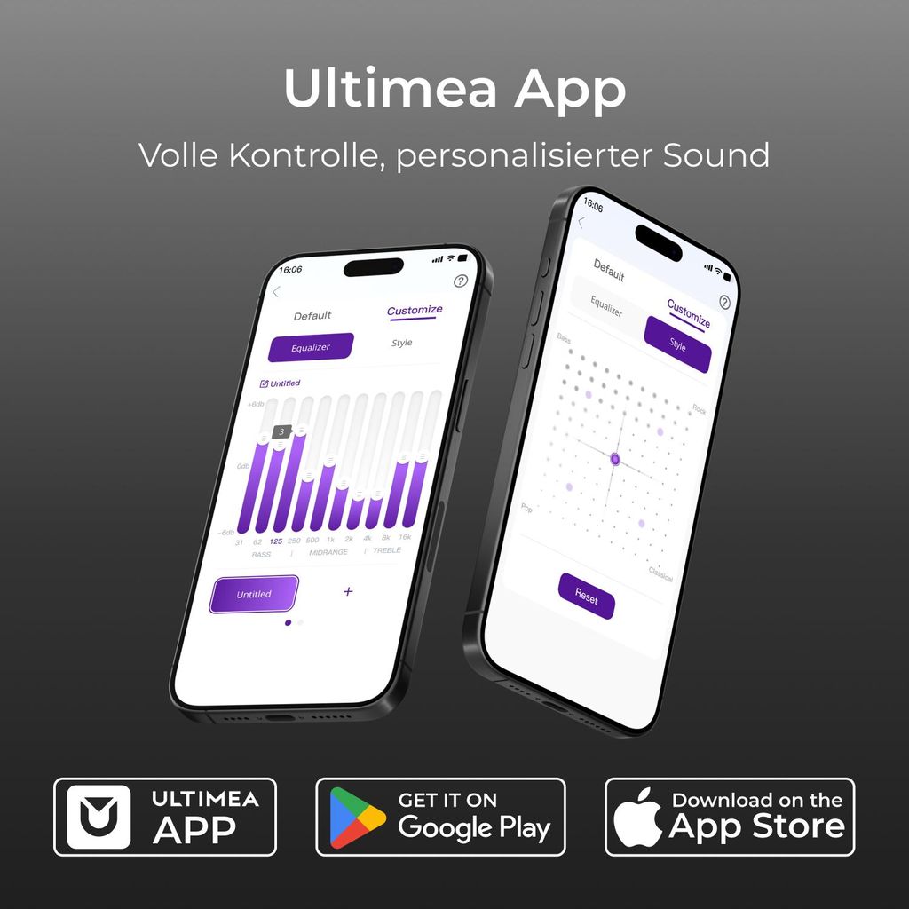 Ultimea Skywave Series 5.1.4 Professionelle Soundbar mit Dolby Atmos, 5.1.4 Surround Sound System mit 8" Subwoofer & 2 kabellosen Rear - Lautsprechern