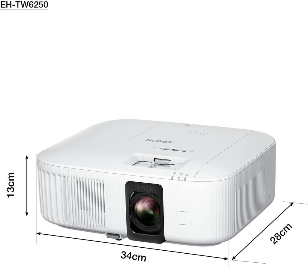 Epson EH - TW6250, 2800 ANSI Lumen, 3LCD, 4K+ (5120x3200), 35000:1, 16:9, 1016 - 12700 mm (40 - 500")