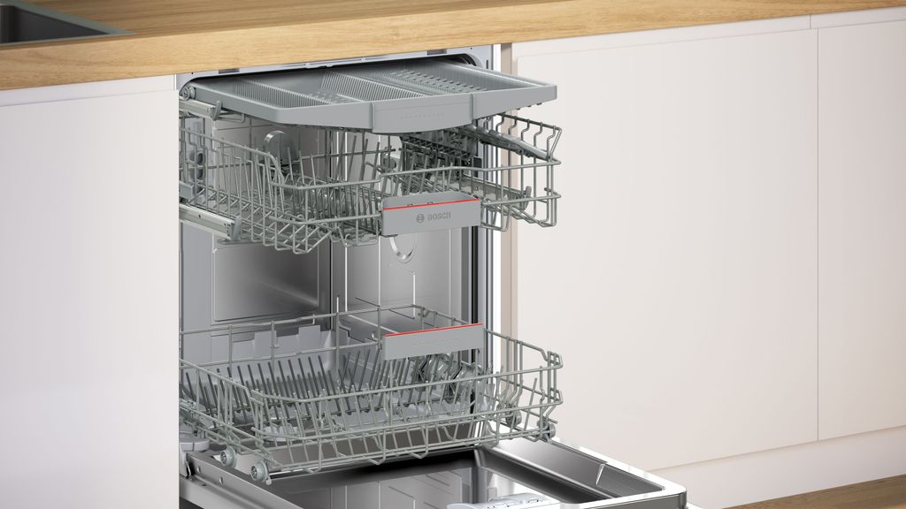 Bosch Serie 4 SMV4EVX08E, Voll integriert, Standardgröße (60 cm), Edelstahl, Tasten, 1,75 m, 1,65 m