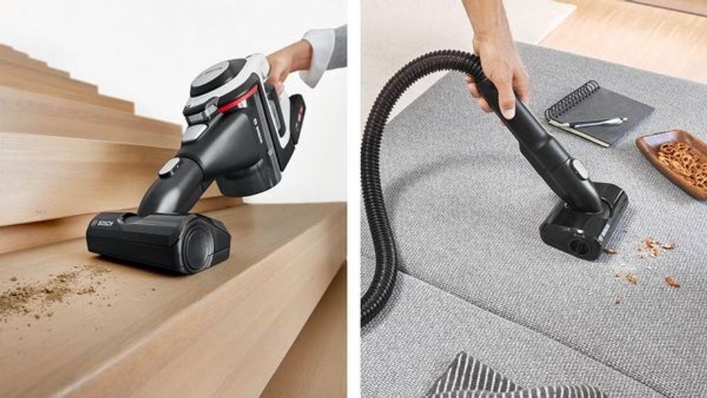 Bosch BCS712E, Stabstaubsauger, Beutellos, Schwarz, 0,3 l, 82 dB, Akku