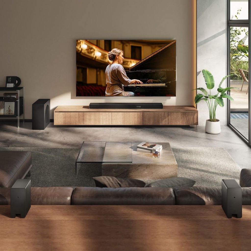 Hisense 5.1.4 CH Soundbar, 600 W, 5.1.4 Kanäle, 600 W, DTS:X, Dolby Atmos, 280 W, 20000 Hz, Kabellos