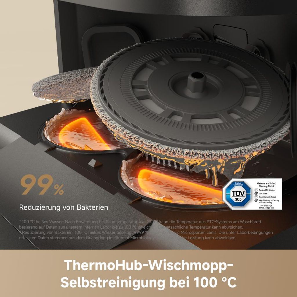 Dreame L50 Ultra AE Saugroboter mit Wischfunktion,28.000Pa Saugleistung,Automatische Entleerungsstation,Ausziehbare Seitenbürste,DryBoard,Schwarz