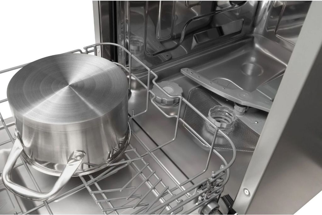 Amica EGSPU 500 911 E, Halb integriert, Single (45 cm breit), Edelstahl, Edelstahl, Tasten, LED