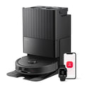 roborock QV 35S Staubsauger Roboter, 10.000Pa Saugroboter (Upgrade von Qrevo Plus), Anti - Tangle - Bürsten, Anhebbare Schleudermopps (Schwarz)