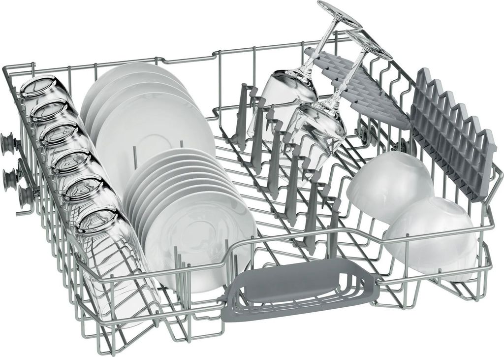 Bosch SMS25AI05E, Freistehend, Standardgröße (60 cm), Edelstahl, Edelstahl, Tasten, Drehregler, 1,75 m