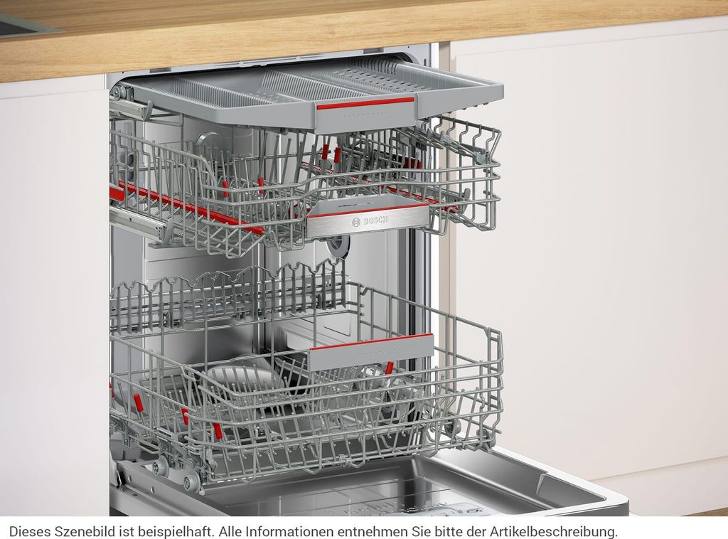 Bosch Serie 6 SMV6ZCX16E, Voll integriert, Standardgröße (60 cm), Edelstahl, 14 Maßgedecke, B, 40 dB
