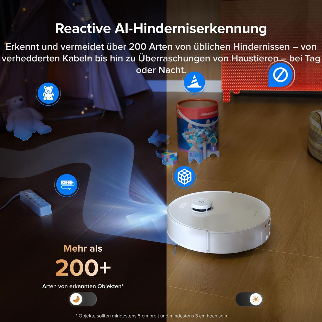 roborock Qrevo Curv 2 Flow Staubsauger Roboter mit Wischfunktion, SpiraFlow - Wischwalze mit Selbstreinigung, 20.000 Pa, 75 °C Heißwasser - Moppwäsche