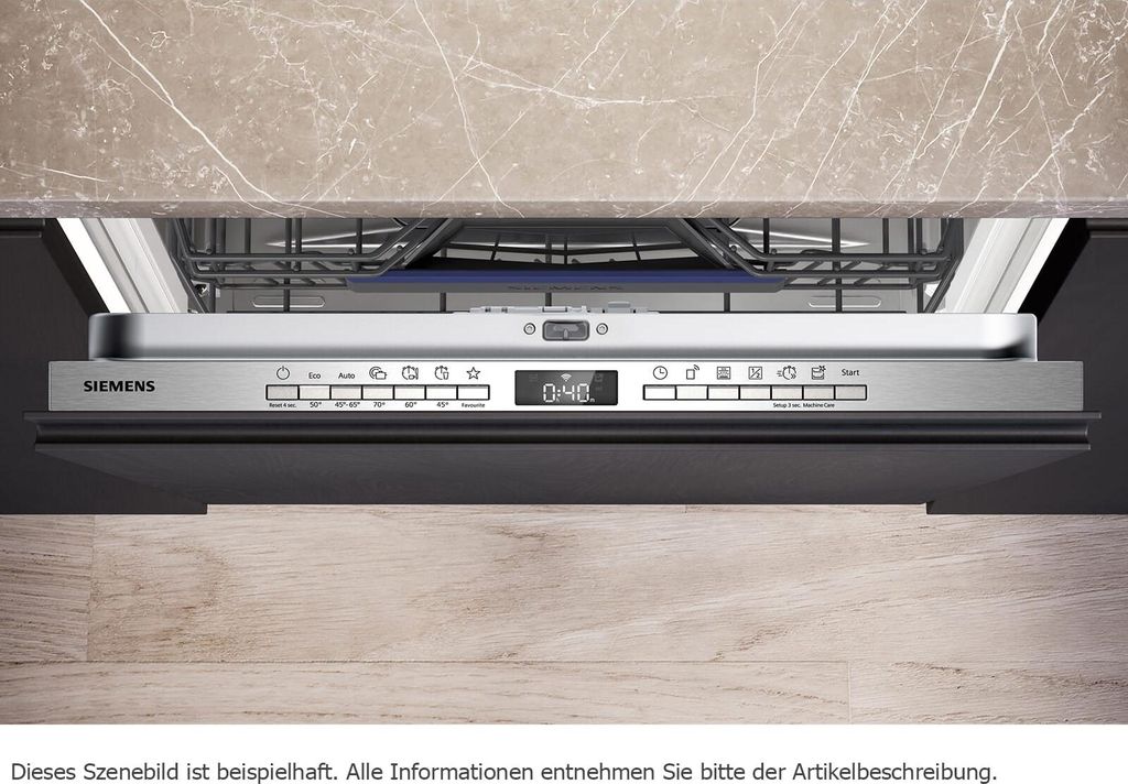 Siemens iQ300 SN63EX22CE, Voll integriert, Standardgröße (60 cm), Tasten, 1,75 m, 1,65 m, 1,9 m