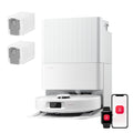 roborock Qrevo S Pro Set Staubsauger Roboter mit Wischfunktion, 18.500Pa(Upgrade von QV 35A), Anti - Tangle System, 75 °C Heißwasser - Moppwäsche, Weiß