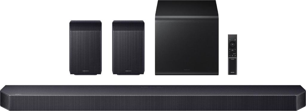 Samsung HW - Q930F/ZF, 9.1.4 Kanäle, 580 W, DTS 5.1, DTS Express, DTS - HD Master Audio, DTS:X, Dolby Atmos, Dolby Digital Plus, Dolby TrueHD, 140 W, Aktiver Subwoofer, Kabellos