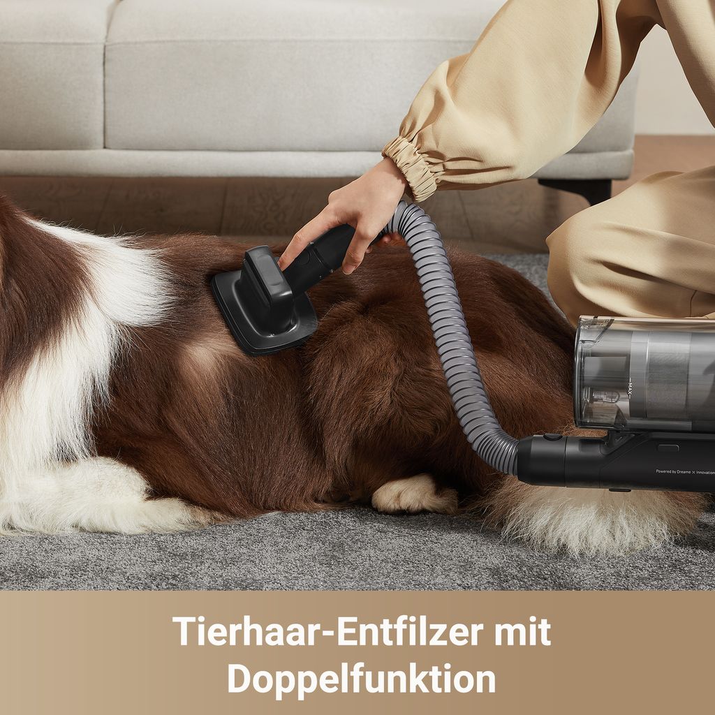 Dreame Z30 Akku - Stabstaubsauger,310AW Kabelloser Handstaubsauger,120K RPM,99%HEPA14 Filter,90Min Laufzeit,Mehrflächen,Kantenreinigung,300m²,UV - Licht