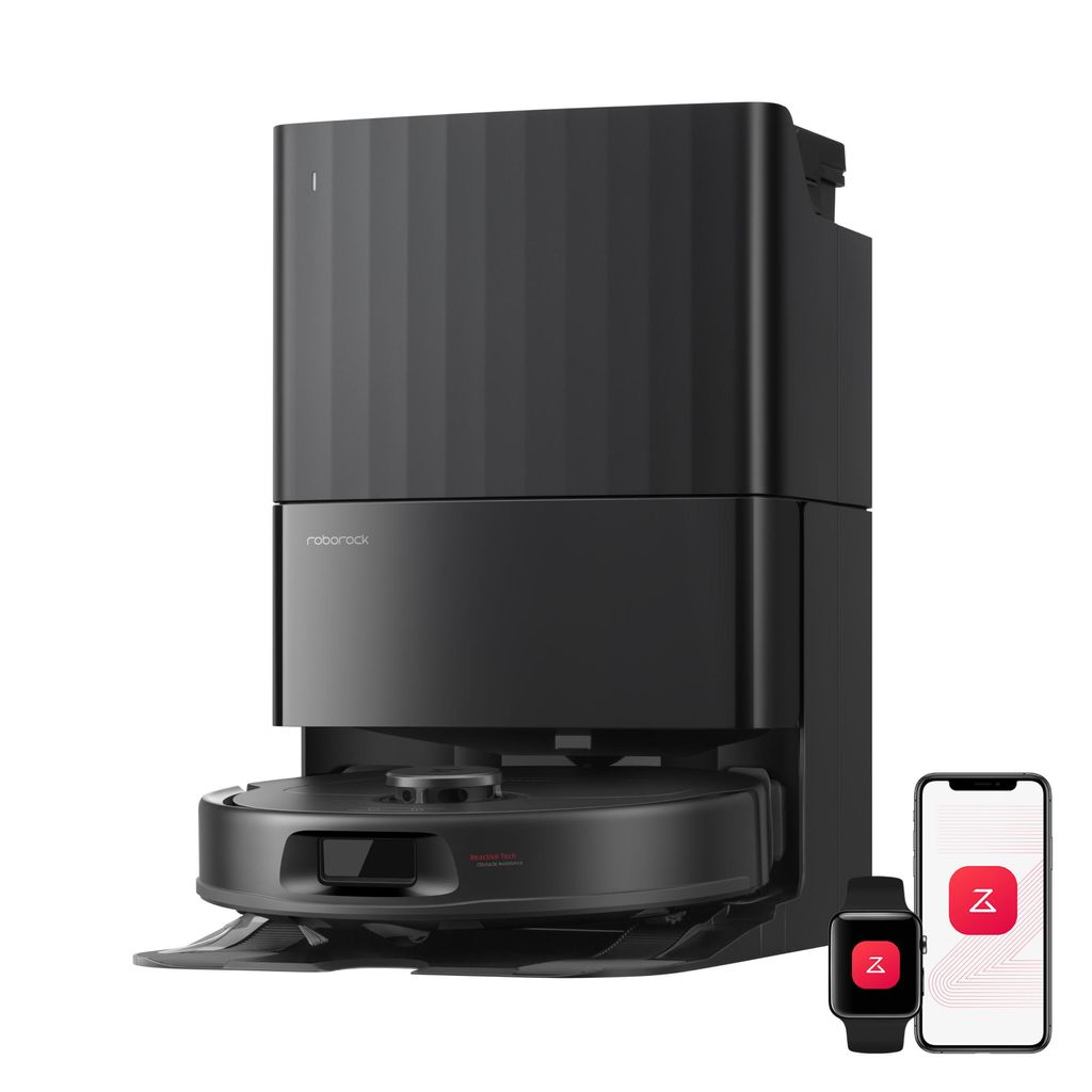 roborock Qrevo S Pro Staubsauger Roboter mit Wischfunktion, 18.500Pa(Upgrade von QV 35A), Anti - Tangle System, 75 °C Heißwasser - Moppwäsche, Schwarz