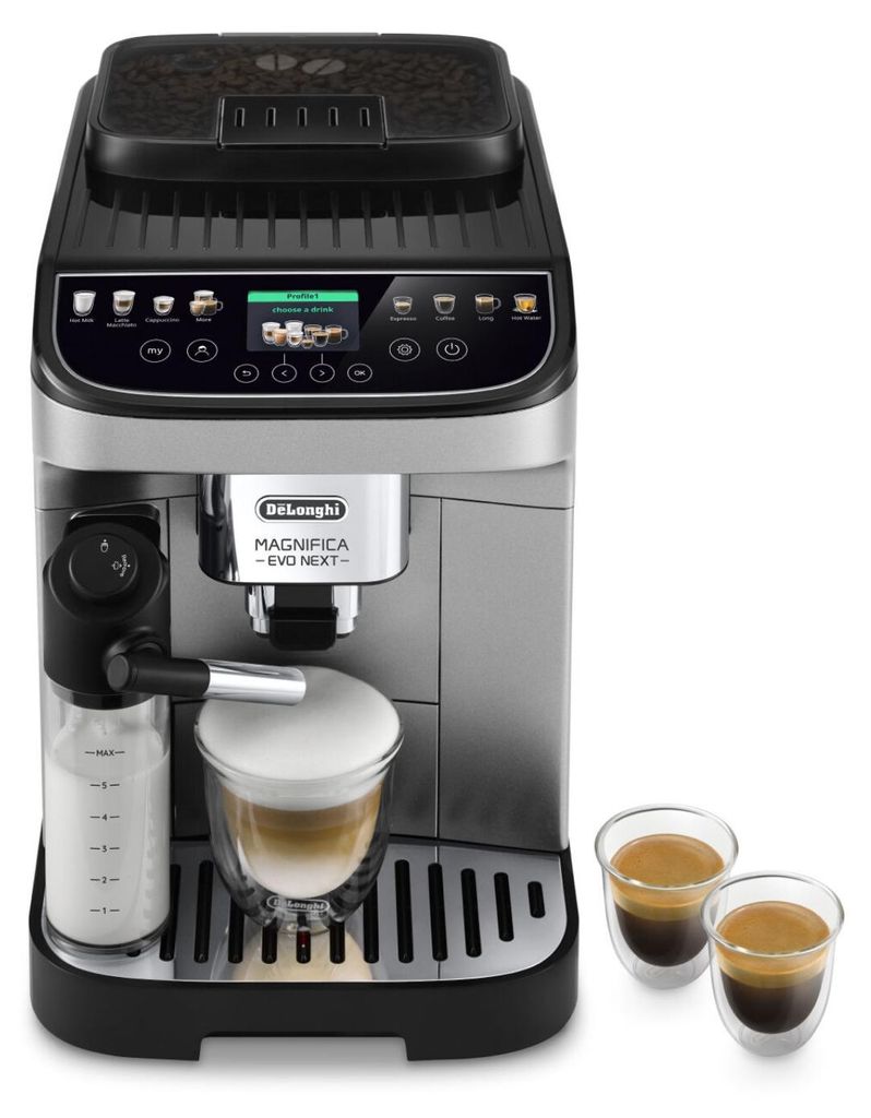 De'Longhi De’Longhi Magnifica Evo 42000661, Espressomaschine, 1,9 l, Kaffeebohnen, Eingebautes Mahlwerk, 1450 W