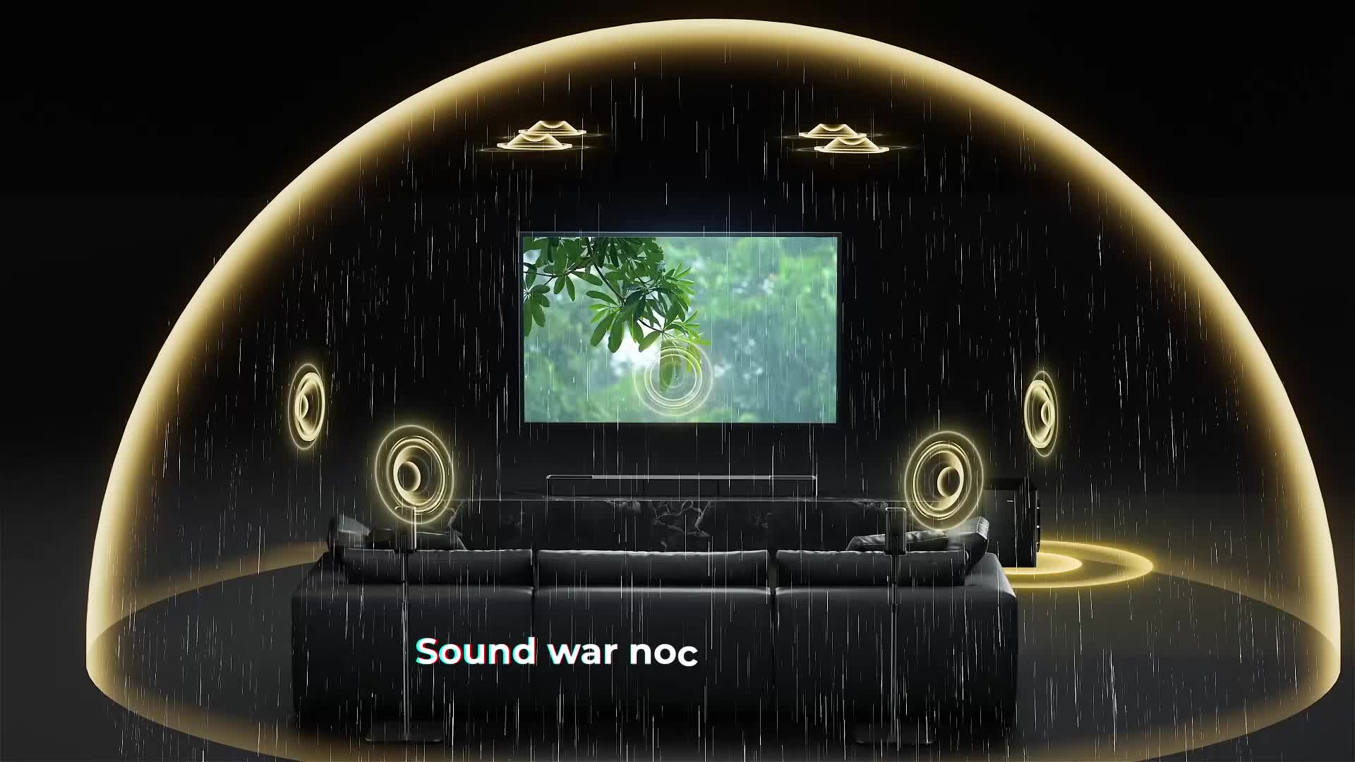 Ultimea Skywave Series 5.1.4 Professionelle Soundbar mit Dolby Atmos, 5.1.4 Surround Sound System mit 8" Subwoofer & 2 kabellosen Rear - Lautsprechern