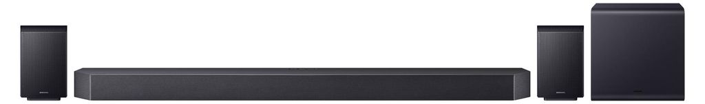 Samsung Q - series HW - Q990H, 11.1.4 Kanäle, Dolby Atmos, Dolby Digital Plus, Dolby TrueHD, Dolby Digital 5.1, Dolby Atmos Music, Kabellos, Schwarz, Titan Black, High Dynamic Range 10+ (HDR10 Plus)