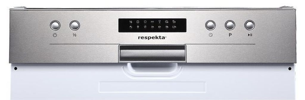Respekta Einbaugeschirrspüler Kari, 60 cm, mit Display, teilintegriert, 12 Maßgedecke