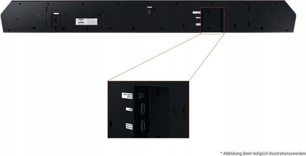Samsung Ultra Slim Soundbar HW - S810GD 3.1.2 - Kanal & Subwoofer (2024), 3.1.2 Kanäle, 330 W, DTS Virtual:X, Dolby Atmos, Dolby Digital 5.1, Dolby Digital Plus, Dolby TrueHD, Adaptiv, Game Pro, Nacht, Standard, Kabellos, 200 W