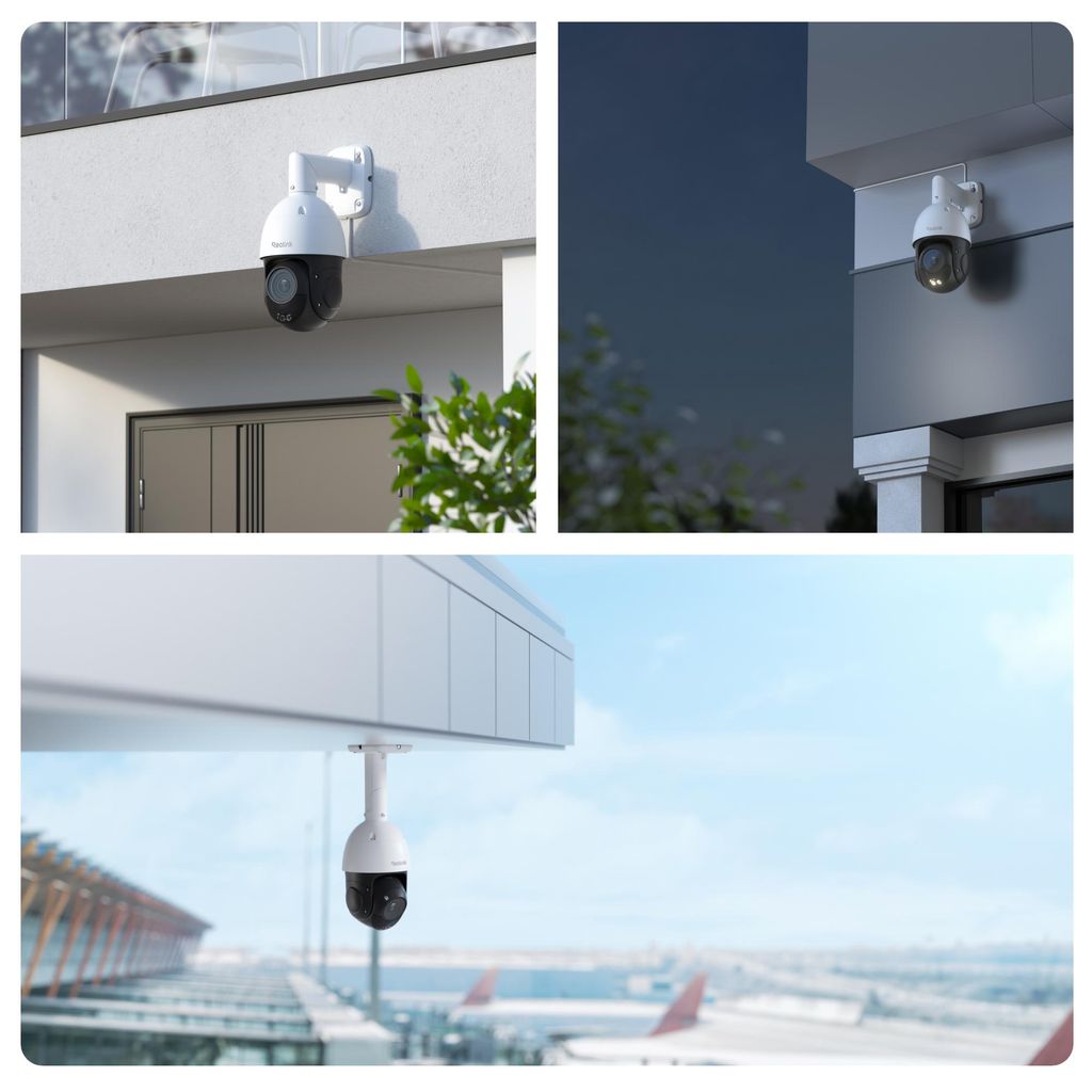 Reolink RLC - 823S2, 4K 8MP PTZ PoE Überwachungskamera, 16X Optischer Zoom, 360° Abdeckung, Auto - Tracking, Farbnachtsicht, Smarte Erkennung, IP66