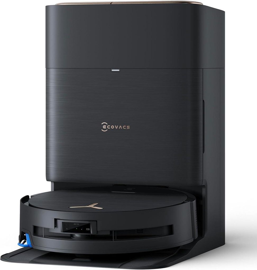 Ecovacs DEEBOT X9 Pro Omni Schwarz Saugroboter mit Wischfunktion, Staubsauger Roboter mit 16.600 Pa, All - in - One Omni Station