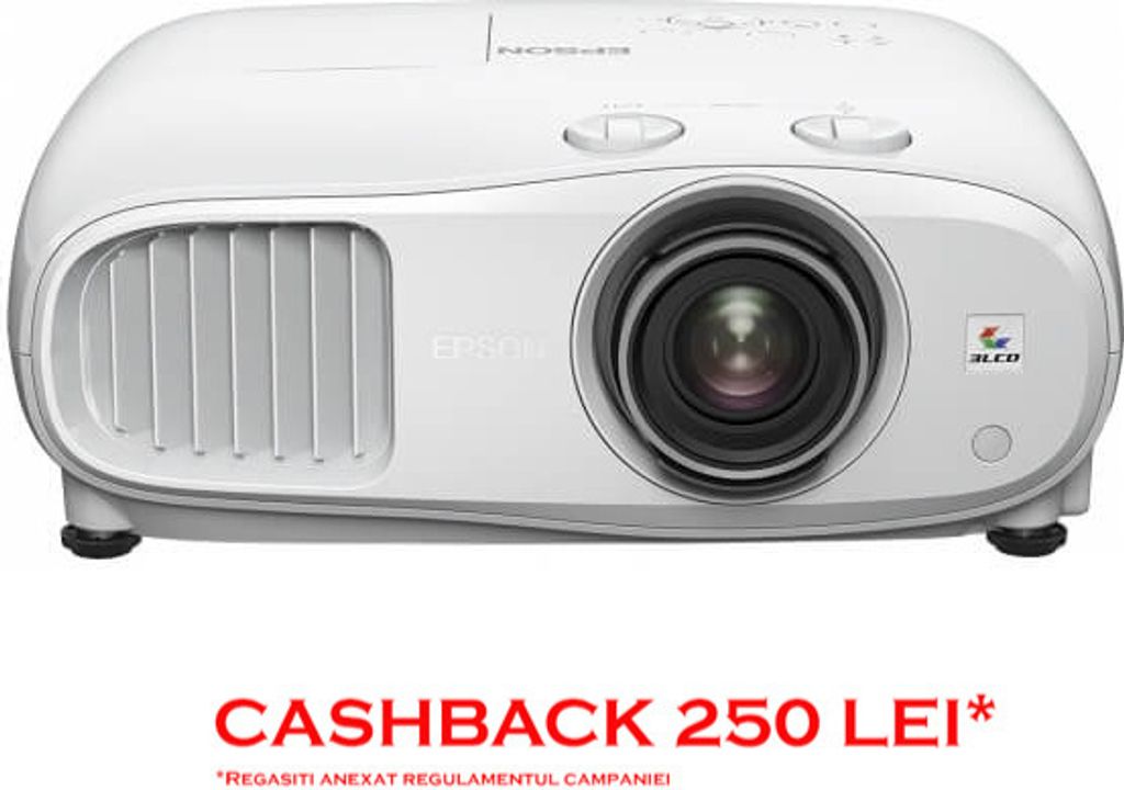 Epson EH - TW7000, 3000 ANSI Lumen, 3LCD, UHD 4K (3840x2160), 40000:1, 16:9, 1016 - 12700 mm (40 - 500")
