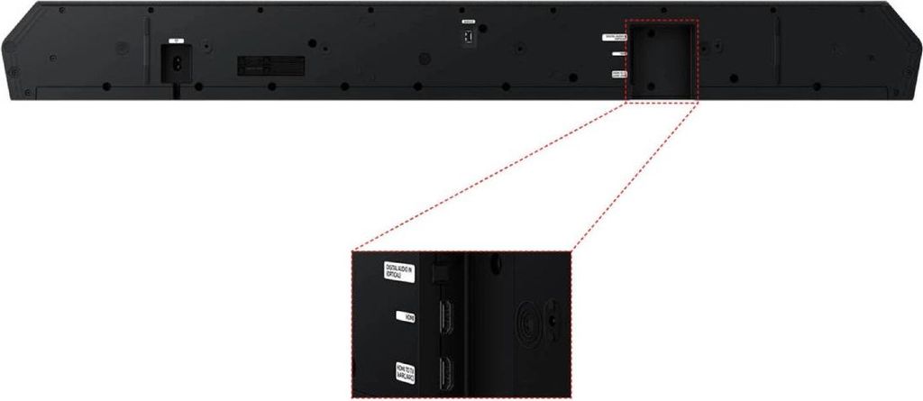 Samsung HW - Q800F/ZF, 5.1.2 Kanäle, 400 W, DTS 5.1, DTS Express, DTS - HD Master Audio, DTS:X, Dolby Atmos, Dolby Digital Plus, Dolby TrueHD, 39 W, Aktiver Subwoofer, Kabellos