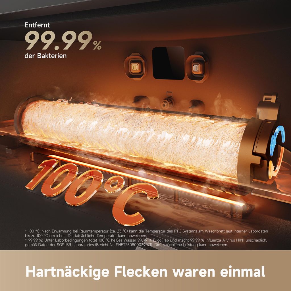 Dreame Aqua10 Roller Staubsauger Roboter mit Wischfunktion,30kPa Saugkraft,KI - Navigation,Heißwasserwaschen,Heißlufttrocknung,0 Tangle,Selbstreinigung