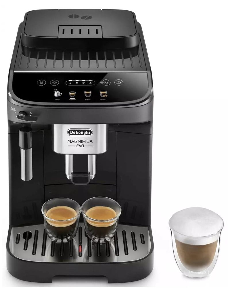 De'Longhi De’Longhi Magnifica Evo ECAM290.22.B, Espressomaschine, 1,8 l, Kaffeebohnen, Gemahlener Kaffee, Eingebautes Mahlwerk, 1450 W, Schwarz